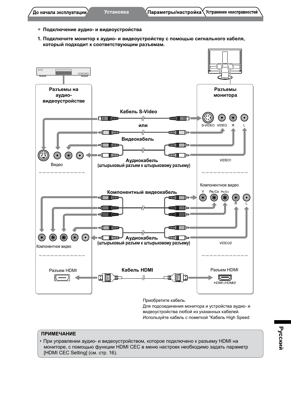 Pу сский | Eizo FORIS FX2431 User Manual | Page 139 / 166