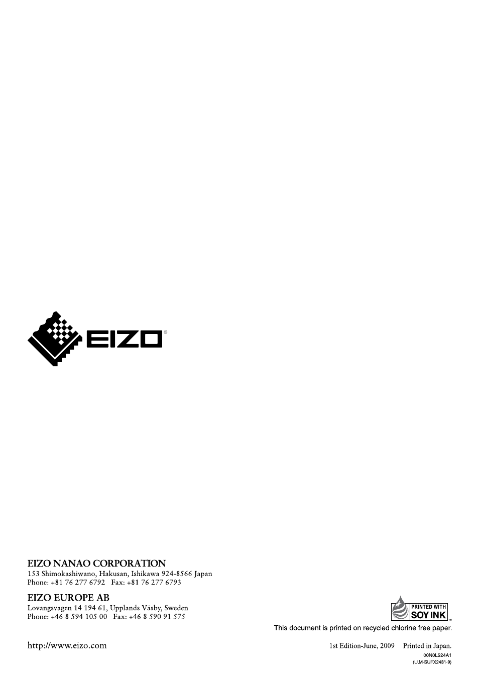 Eizo FORIS FX2431 User Manual | Page 166 / 166