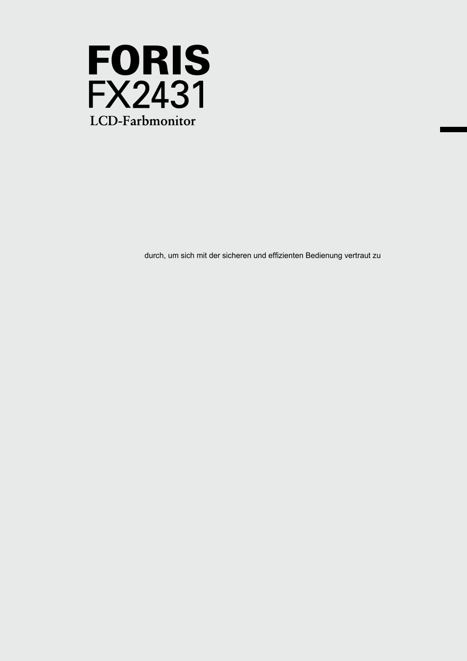 Eizo FORIS FX2431 User Manual | Page 21 / 166