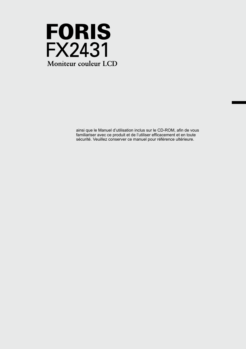 Eizo FORIS FX2431 User Manual | Page 39 / 166