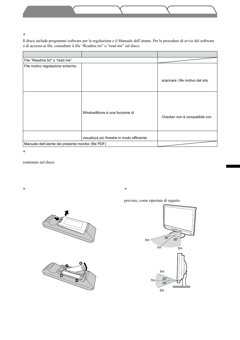 Informazioni su eizo lcd utility disk (cd-rom), Prima di utilizzare il telecomando, Italiano | Eizo FORIS FX2431 User Manual | Page 79 / 166