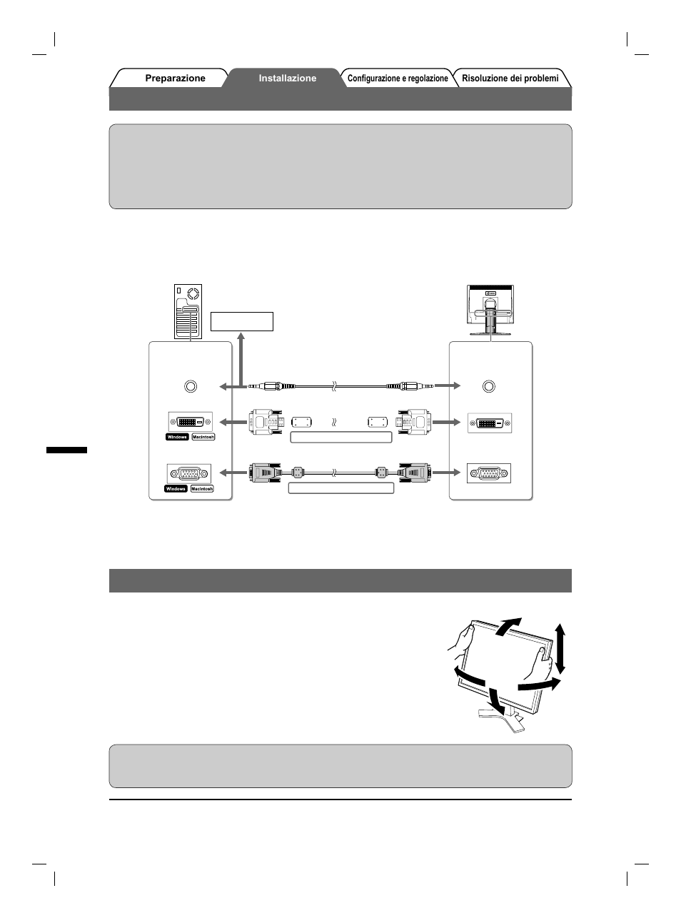 Collegamento dei cavi | Eizo FlexScan S1961 User Manual | Page 38 / 76