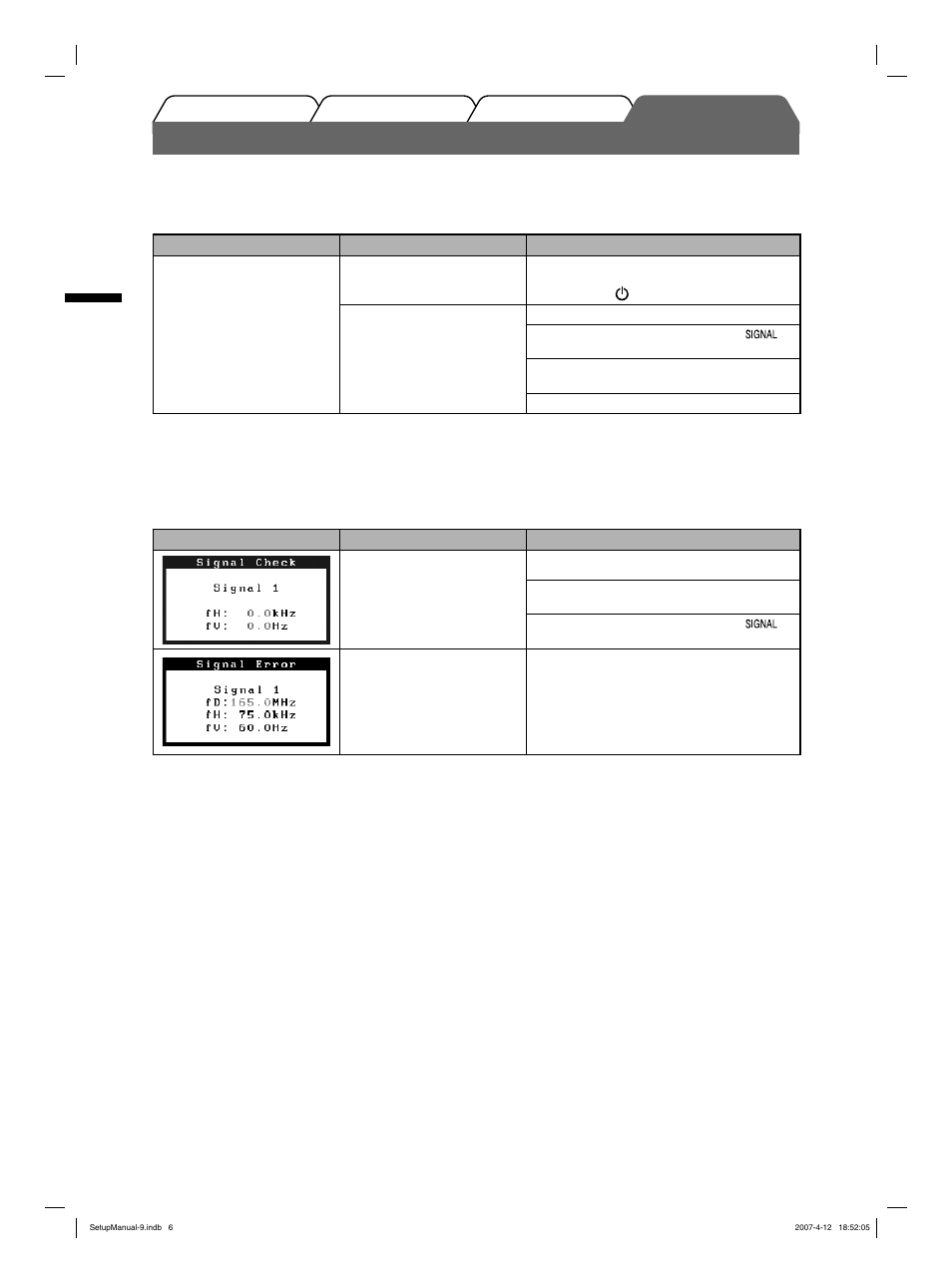 Problem: kein bild | Eizo FlexScan S2411W User Manual | Page 14 / 60