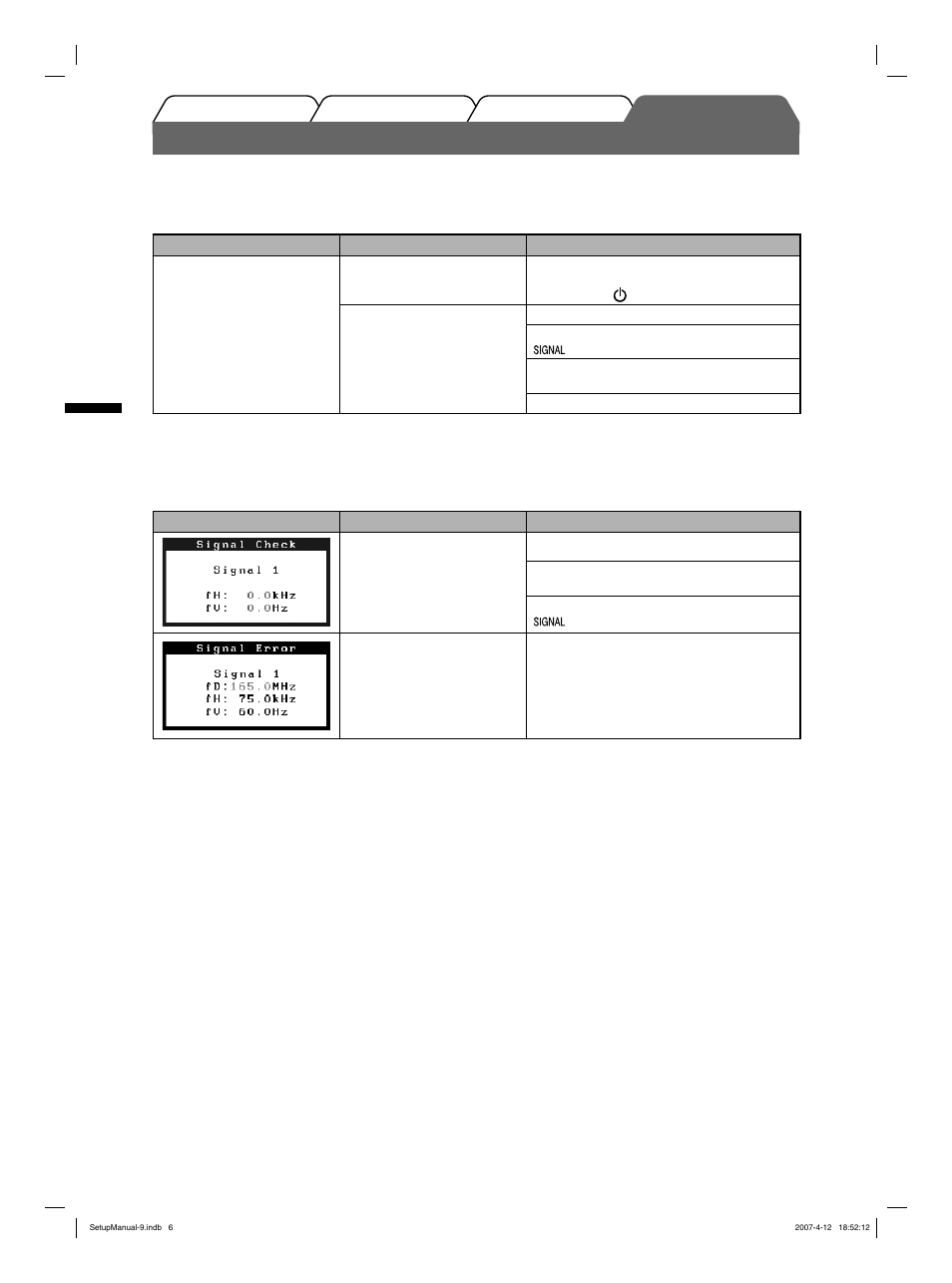 Problème de non-affi chage d’images | Eizo FlexScan S2411W User Manual | Page 20 / 60