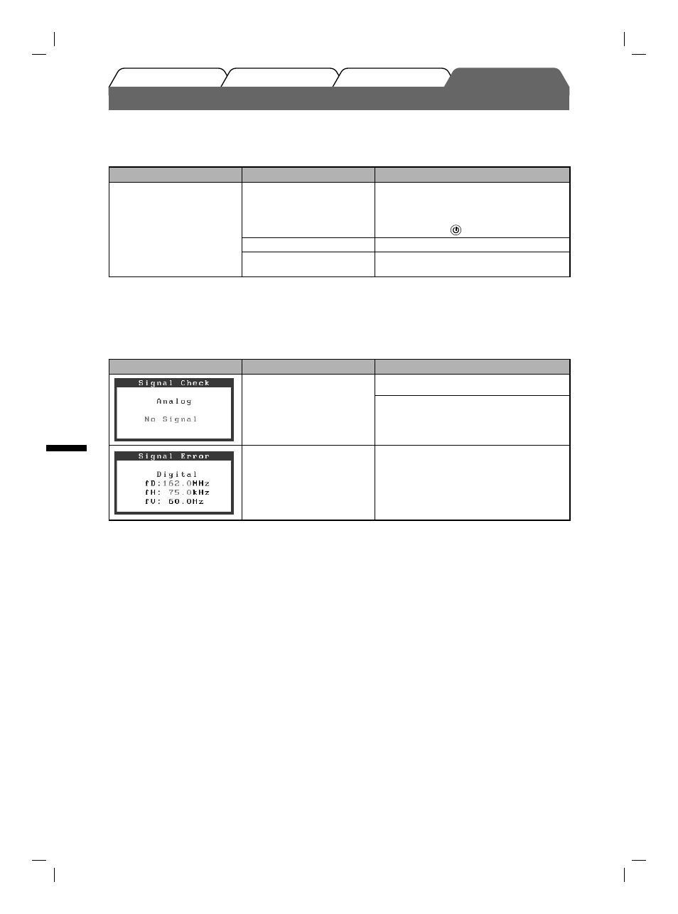 Nessuna immagine visualizzata | Eizo FlexScan S1901 User Manual | Page 42 / 76