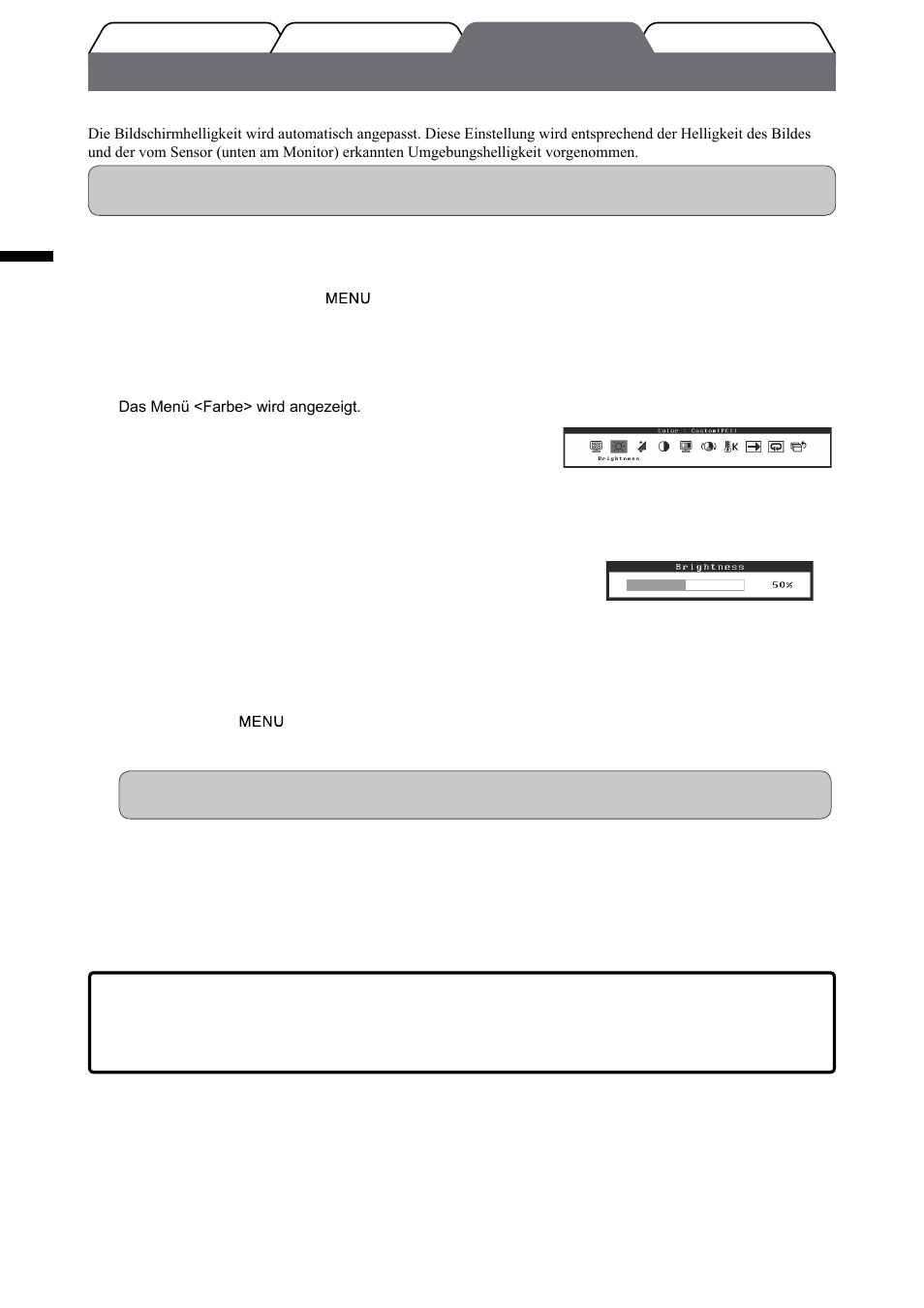 Bildschirmhelligkeit einstellen | Eizo FlexScan HD2442W User Manual | Page 32 / 148