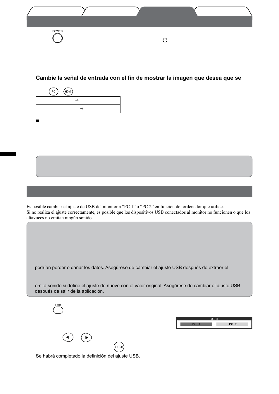 Visualización de la pantalla | Eizo FlexScan HD2442W User Manual | Page 62 / 148