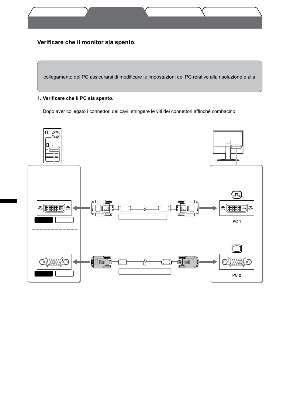 Collegamento dei cavi | Eizo FlexScan HD2442W User Manual | Page 74 / 148