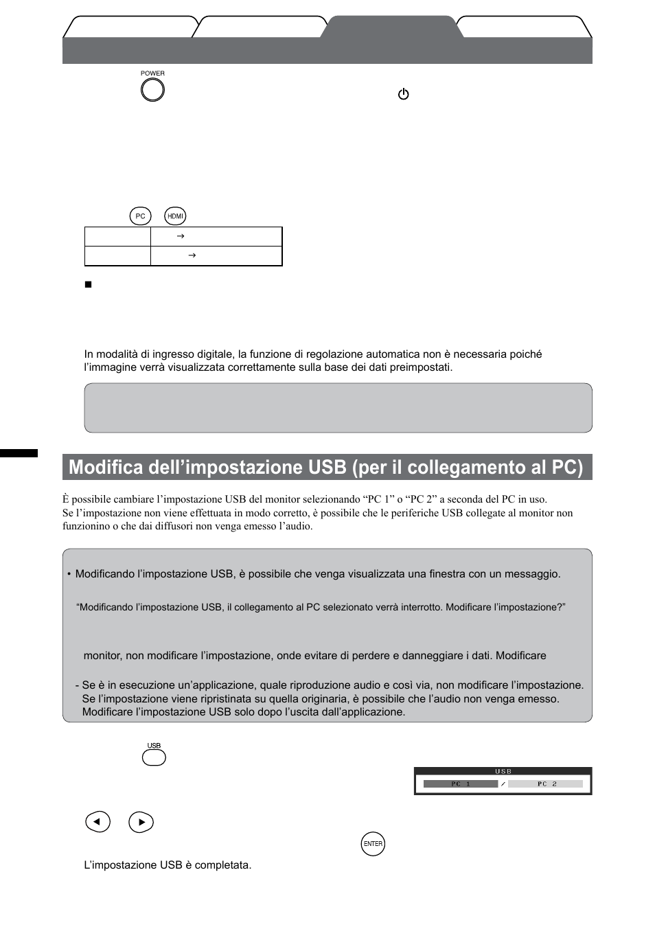 Visualizzazione dello schermo | Eizo FlexScan HD2442W User Manual | Page 78 / 148