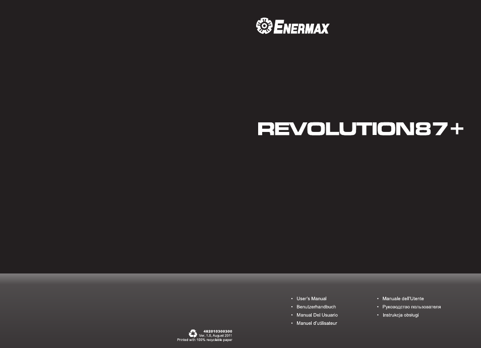Enermax Revolution87+ User Manual | 40 pages