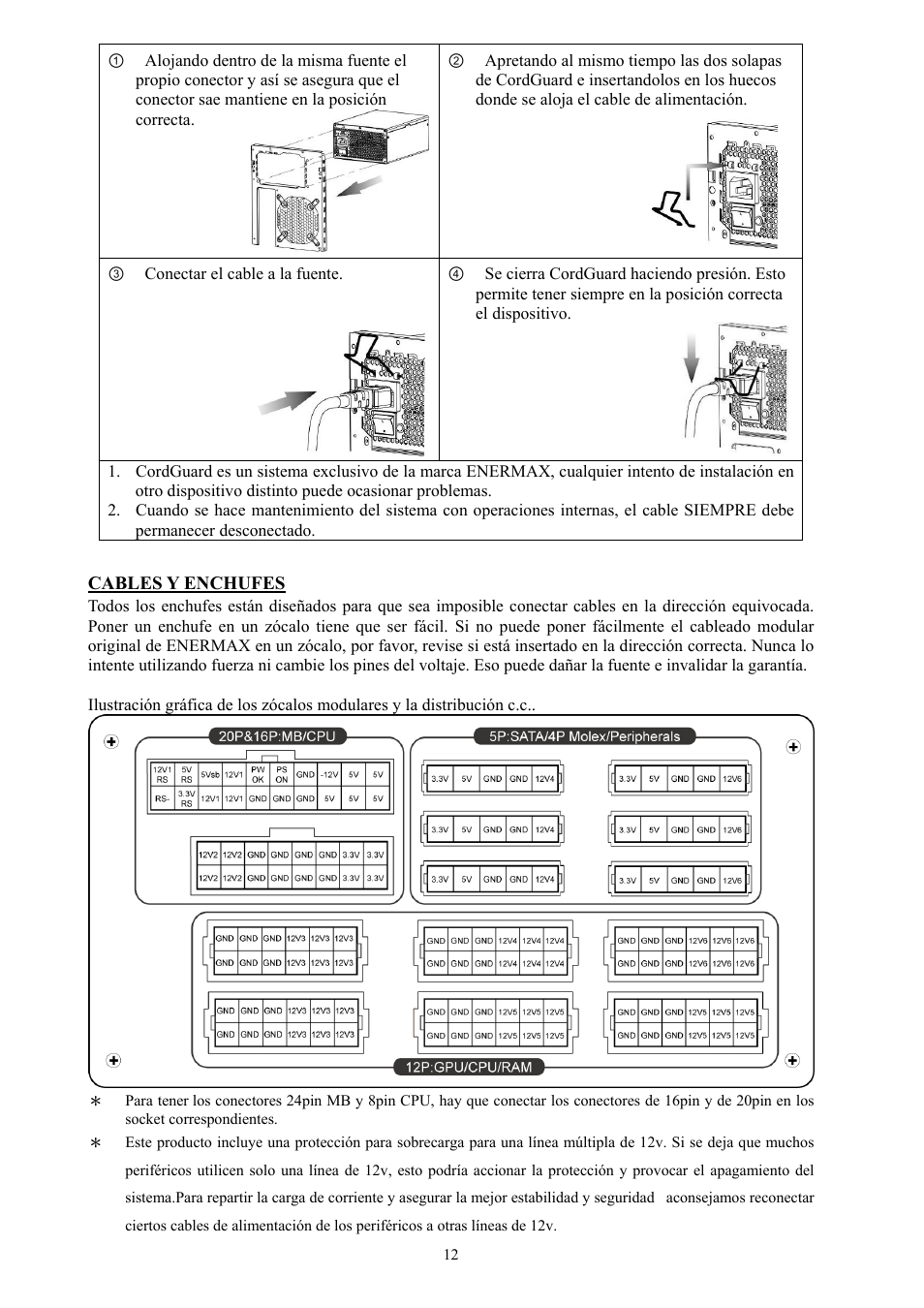 Enermax Platimax EPM1500EGT User Manual | Page 13 / 55