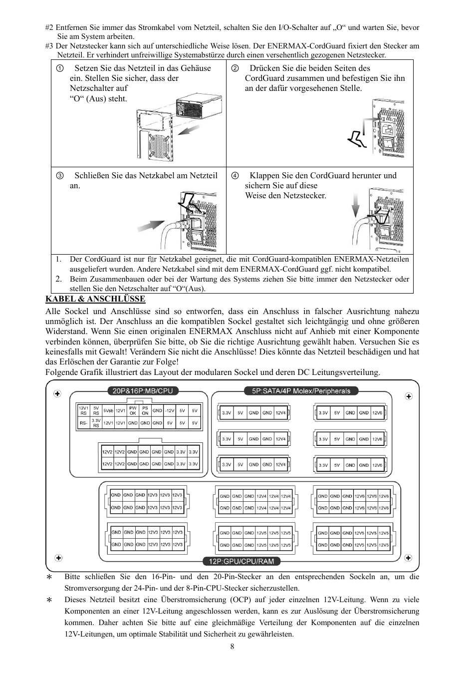 Enermax Platimax EPM1500EGT User Manual | Page 9 / 55