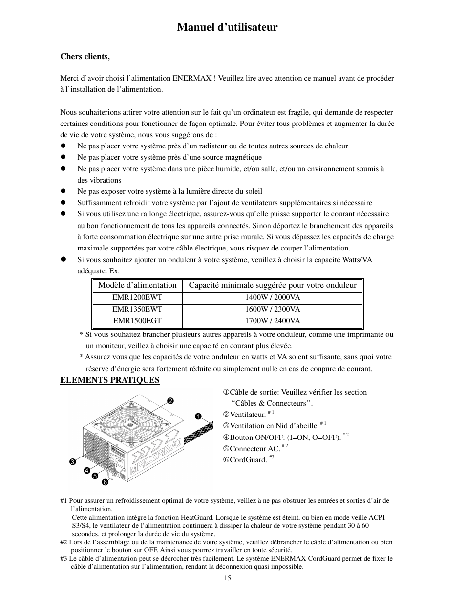 Manuel d’utilisateur | Enermax MaxRevo User Manual | Page 17 / 56