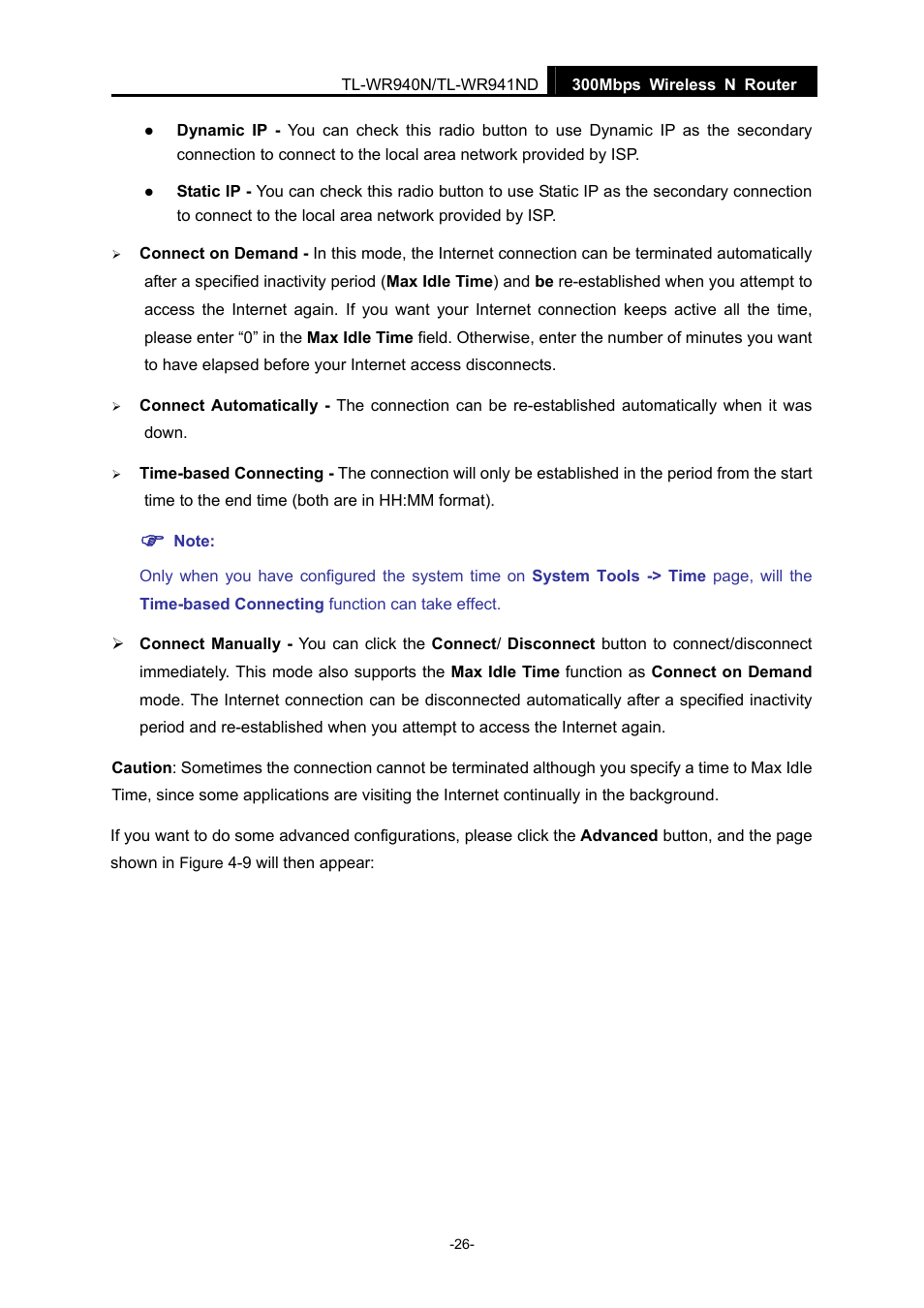 TP-Link TL-WR940N User Manual | Page 34 / 111