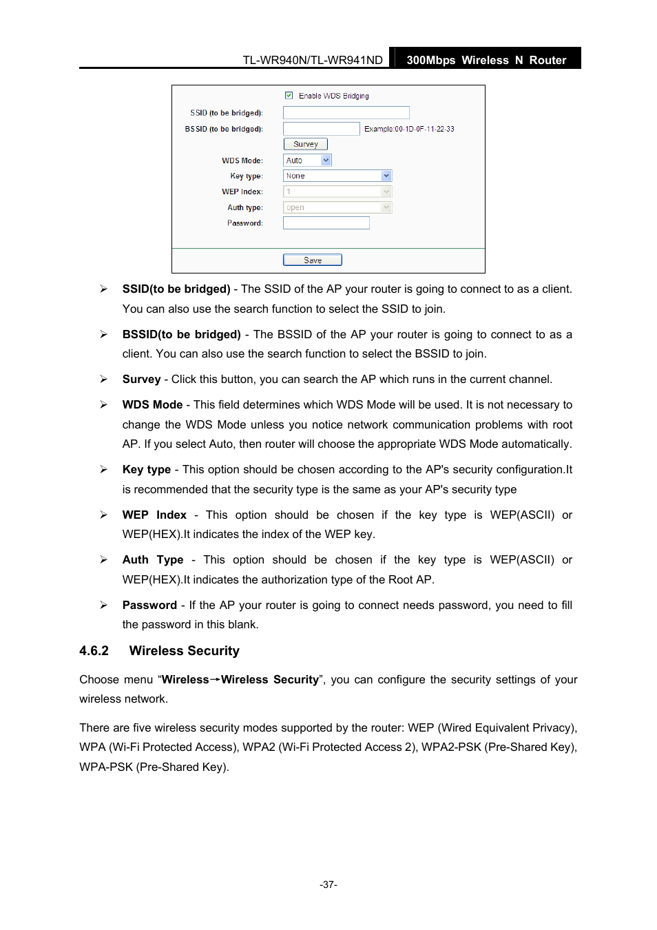 2 wireless security, Wireless security | TP-Link TL-WR940N User Manual | Page 45 / 111