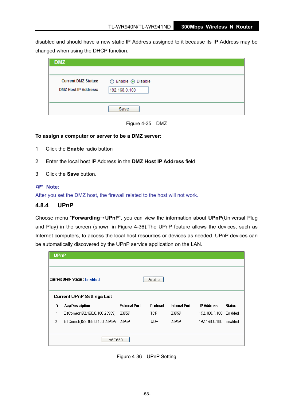 4 upnp, Upnp | TP-Link TL-WR940N User Manual | Page 61 / 111