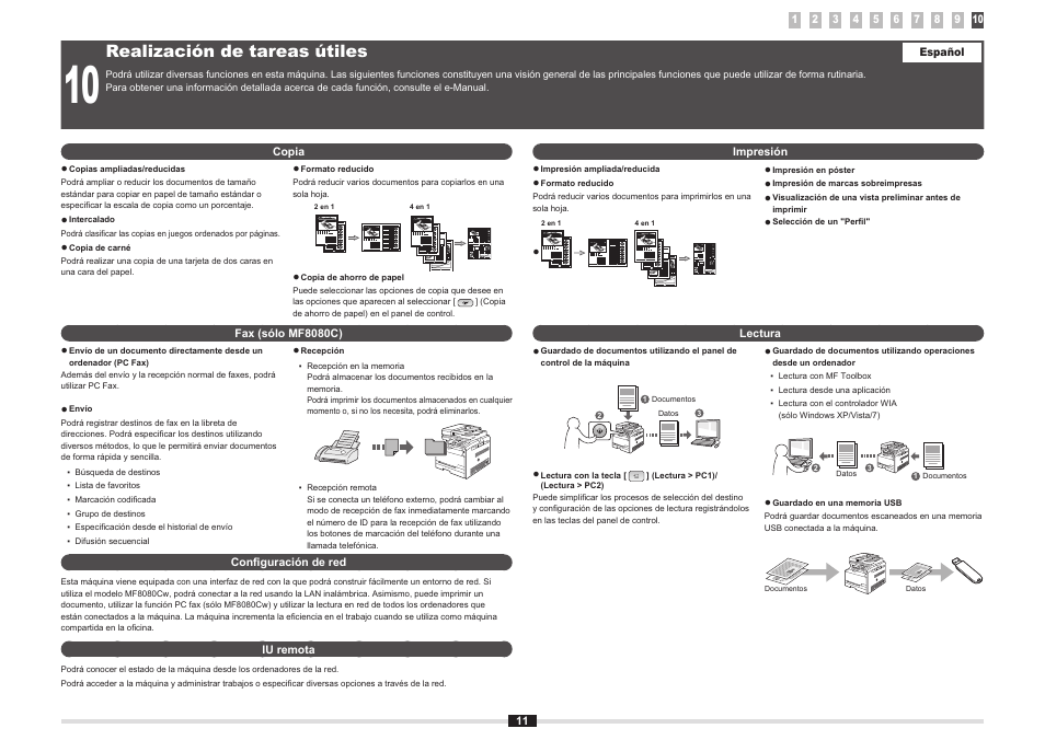 Realización de tareas útiles | Canon i-SENSYS MF8080Cw User Manual | Page 102 / 276