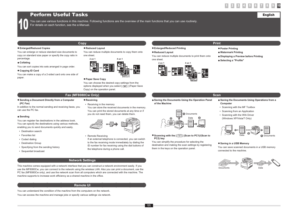 Perform useful tasks | Canon i-SENSYS MF8080Cw User Manual | Page 18 / 276