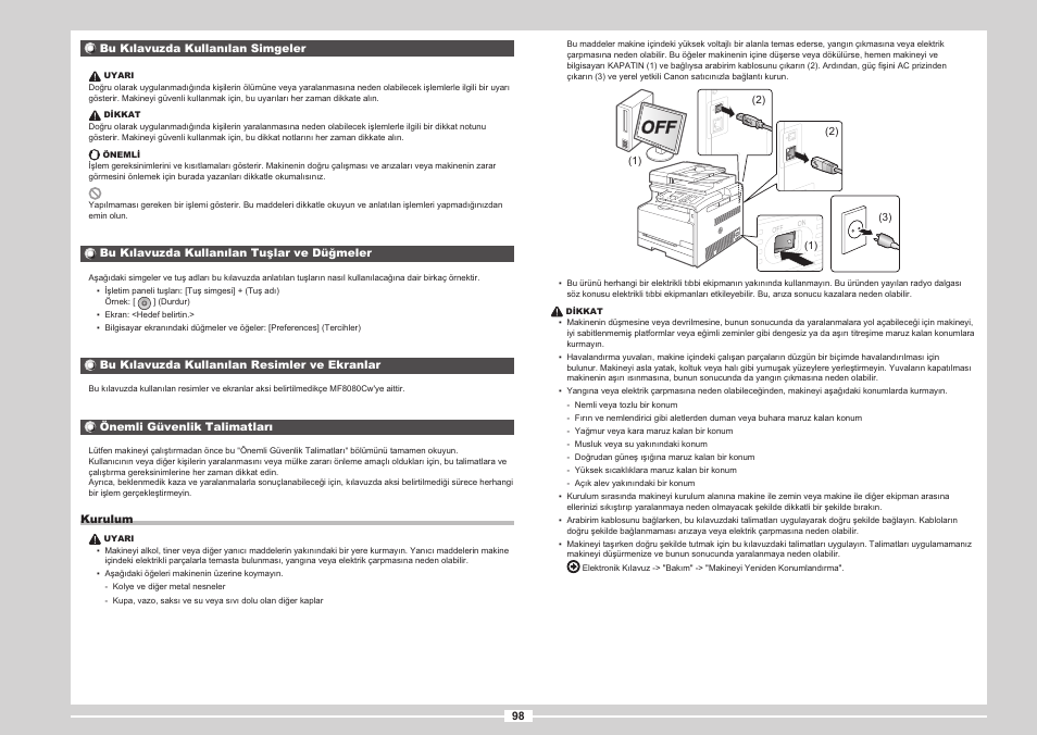 S. 98 | Canon i-SENSYS MF8080Cw User Manual | Page 204 / 276