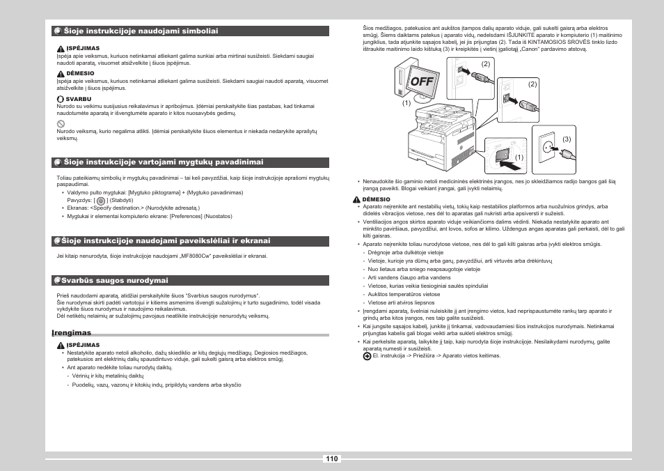 110 psl | Canon i-SENSYS MF8080Cw User Manual | Page 216 / 276