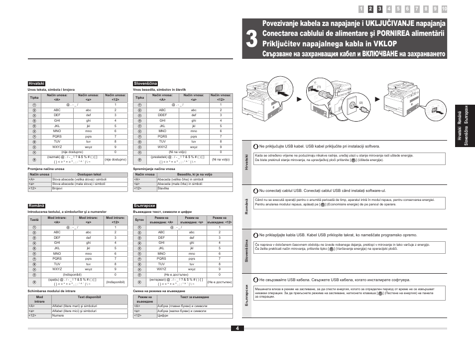 Priključitev napajalnega kabla in vklop | Canon i-SENSYS MF8080Cw User Manual | Page 39 / 276