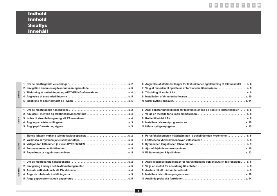 Indhold innhold sisällys innehåll | Canon i-SENSYS MF8080Cw User Manual | Page 78 / 276
