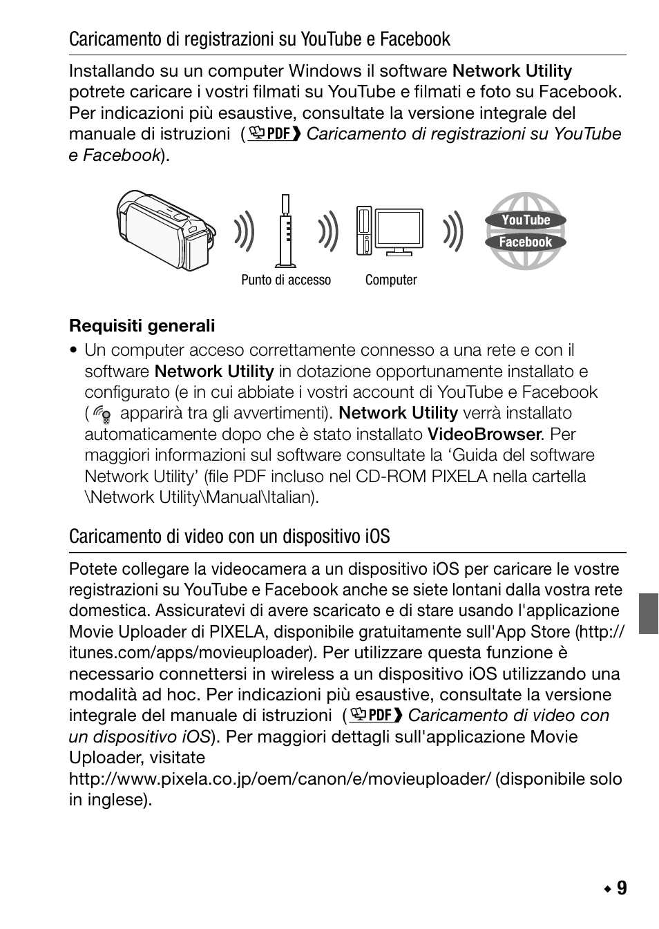 Caricamento di video con un dispositivo ios | Canon LEGRIA HF R38 User Manual | Page 53 / 96