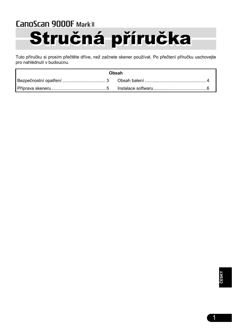 Stručná příručka | Canon CanoScan 9000F MarkII User Manual | Page 86 / 135