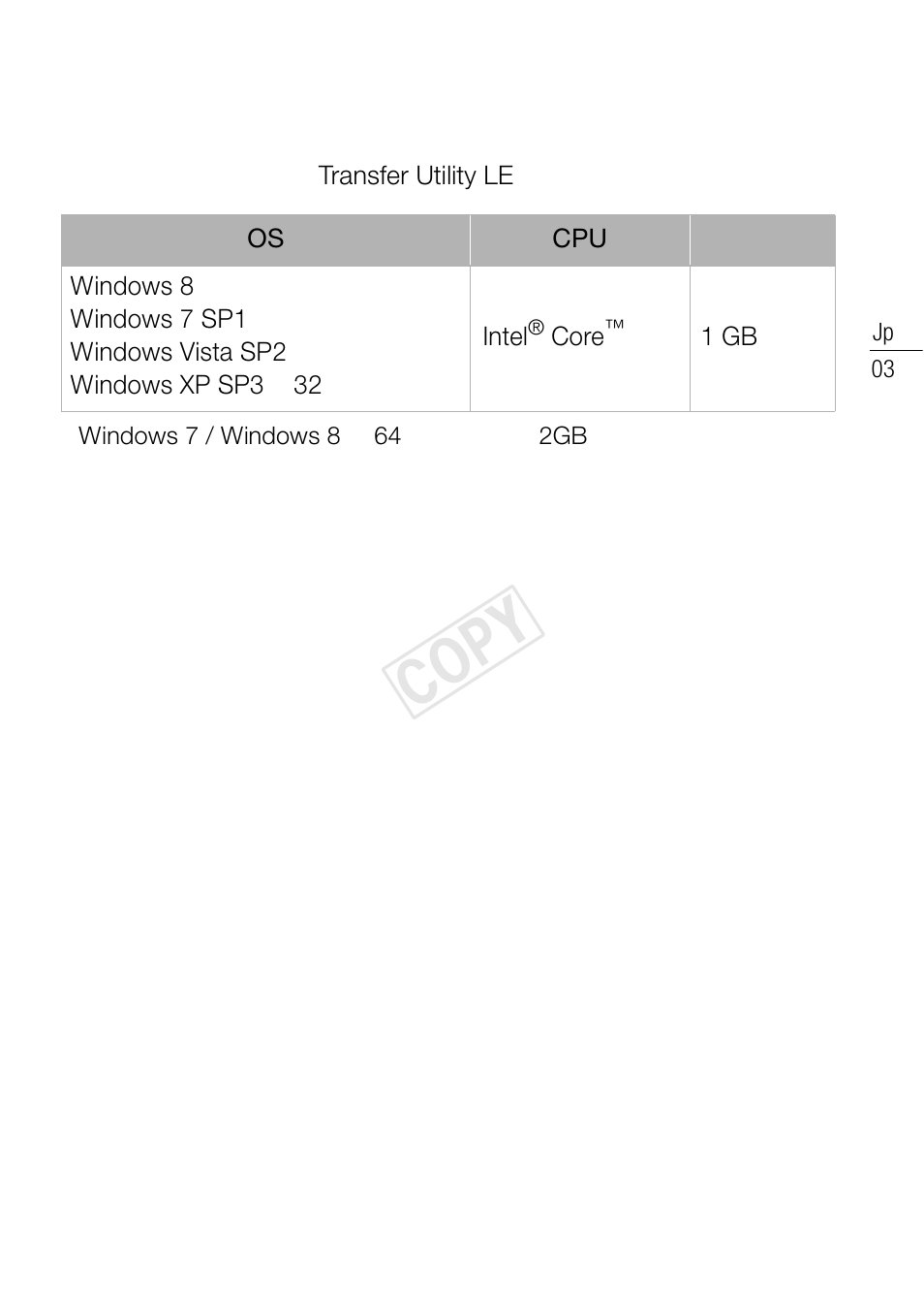 Cop y | Canon LEGRIA HF R406 User Manual | Page 3 / 11