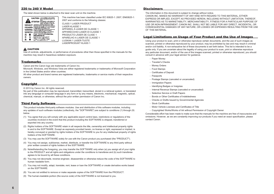 Canon i-SENSYS MF3010 User Manual | Page 68 / 204