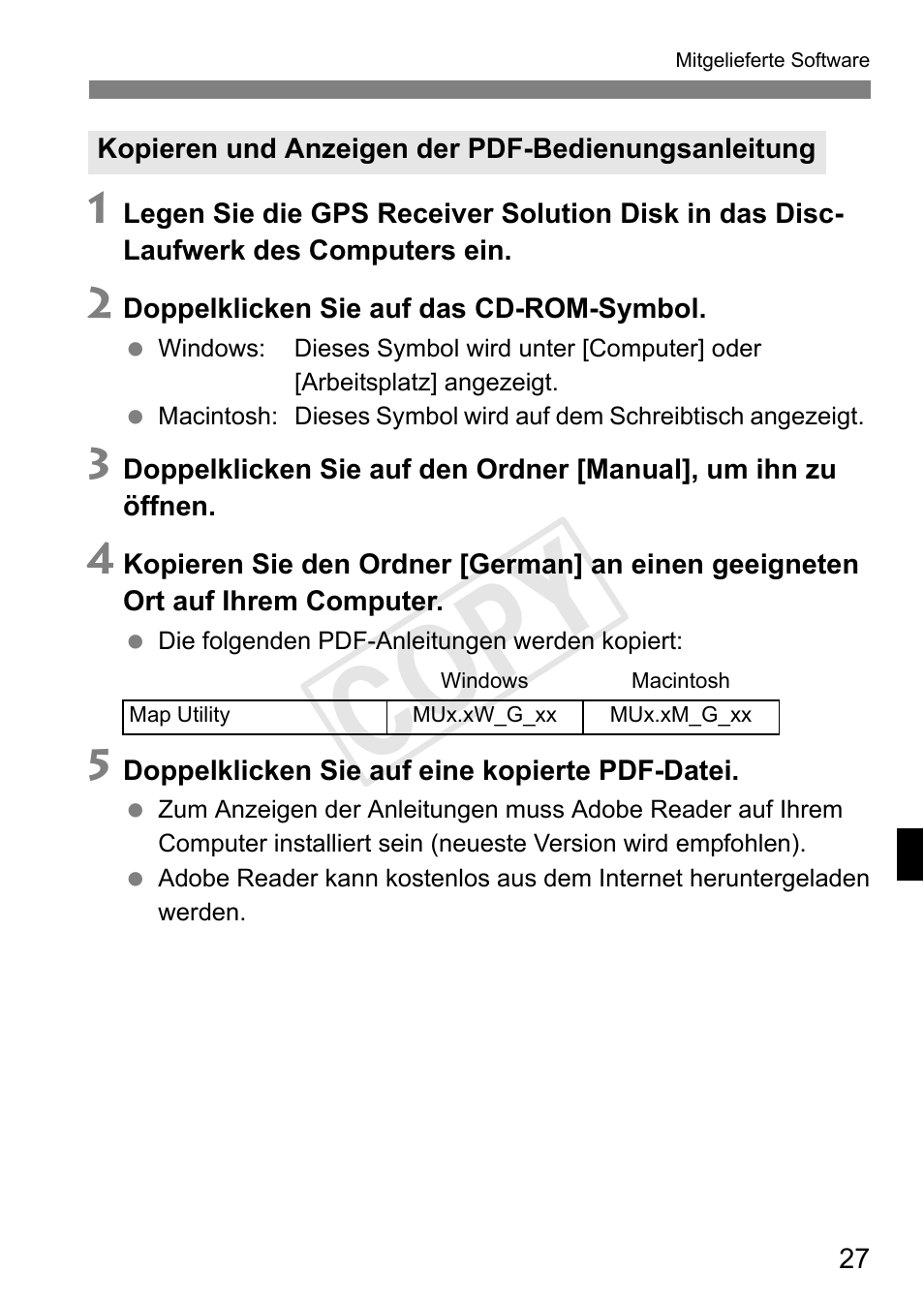 Cop y | Canon GPS RECEIVER GP-E2 User Manual | Page 125 / 292