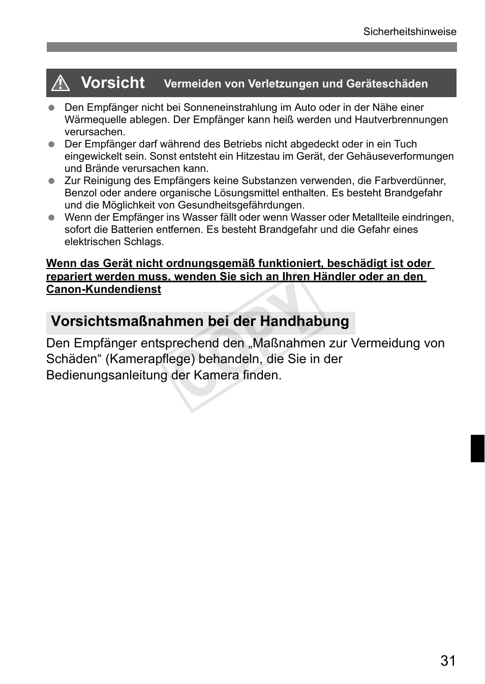 Cop y | Canon GPS RECEIVER GP-E2 User Manual | Page 129 / 292