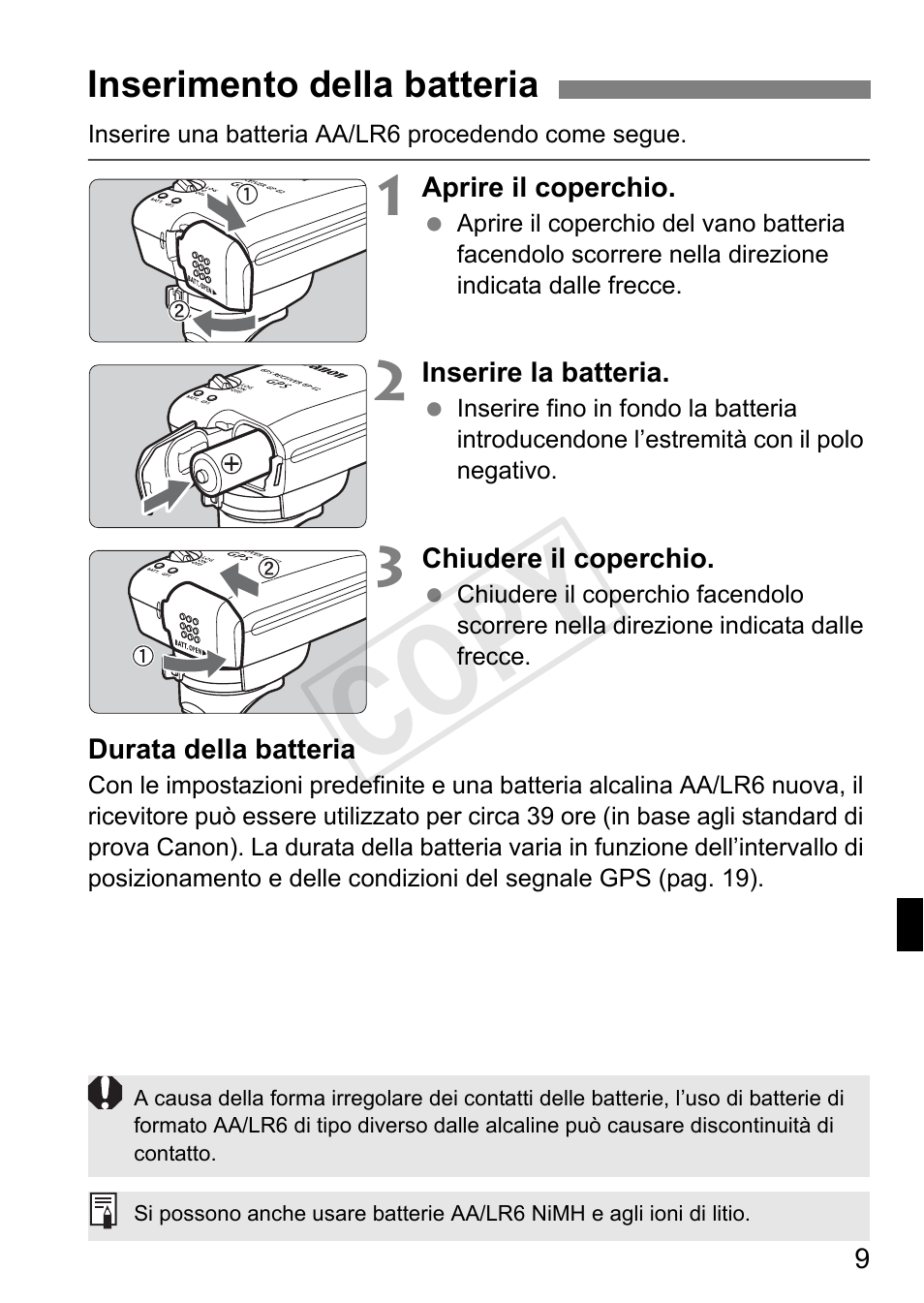 Cop y | Canon GPS RECEIVER GP-E2 User Manual | Page 139 / 292