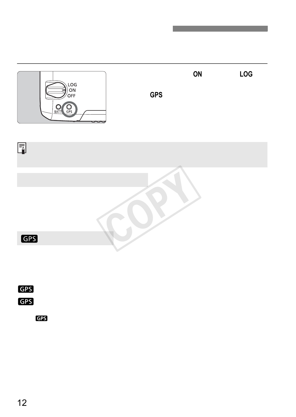 Cop y | Canon GPS RECEIVER GP-E2 User Manual | Page 14 / 292