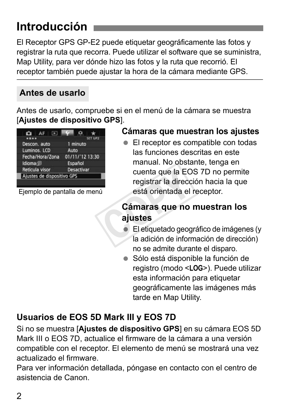 Cop y | Canon GPS RECEIVER GP-E2 User Manual | Page 164 / 292