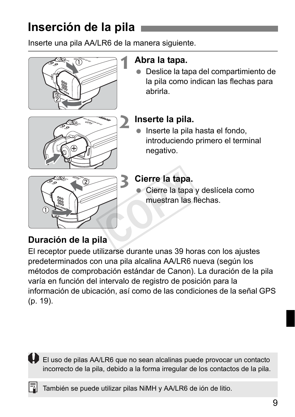 Cop y | Canon GPS RECEIVER GP-E2 User Manual | Page 171 / 292