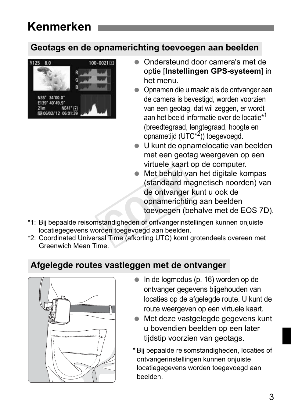 Cop y, Kenmerken | Canon GPS RECEIVER GP-E2 User Manual | Page 197 / 292