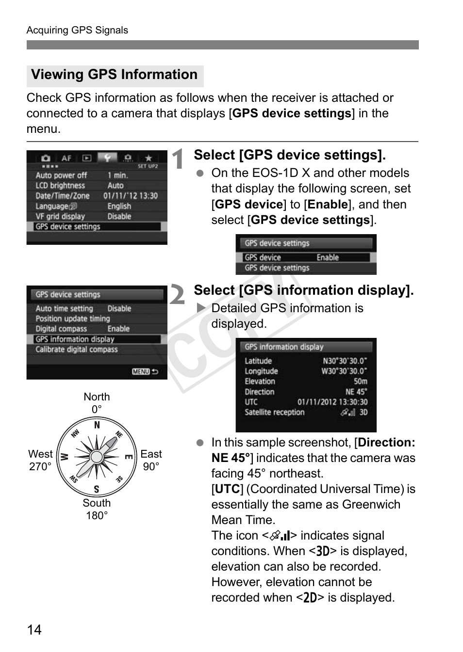 Cop y | Canon GPS RECEIVER GP-E2 User Manual | Page 48 / 292