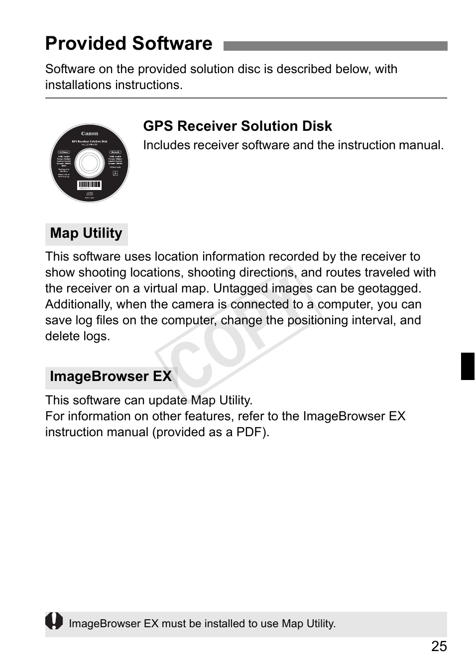 Cop y | Canon GPS RECEIVER GP-E2 User Manual | Page 59 / 292
