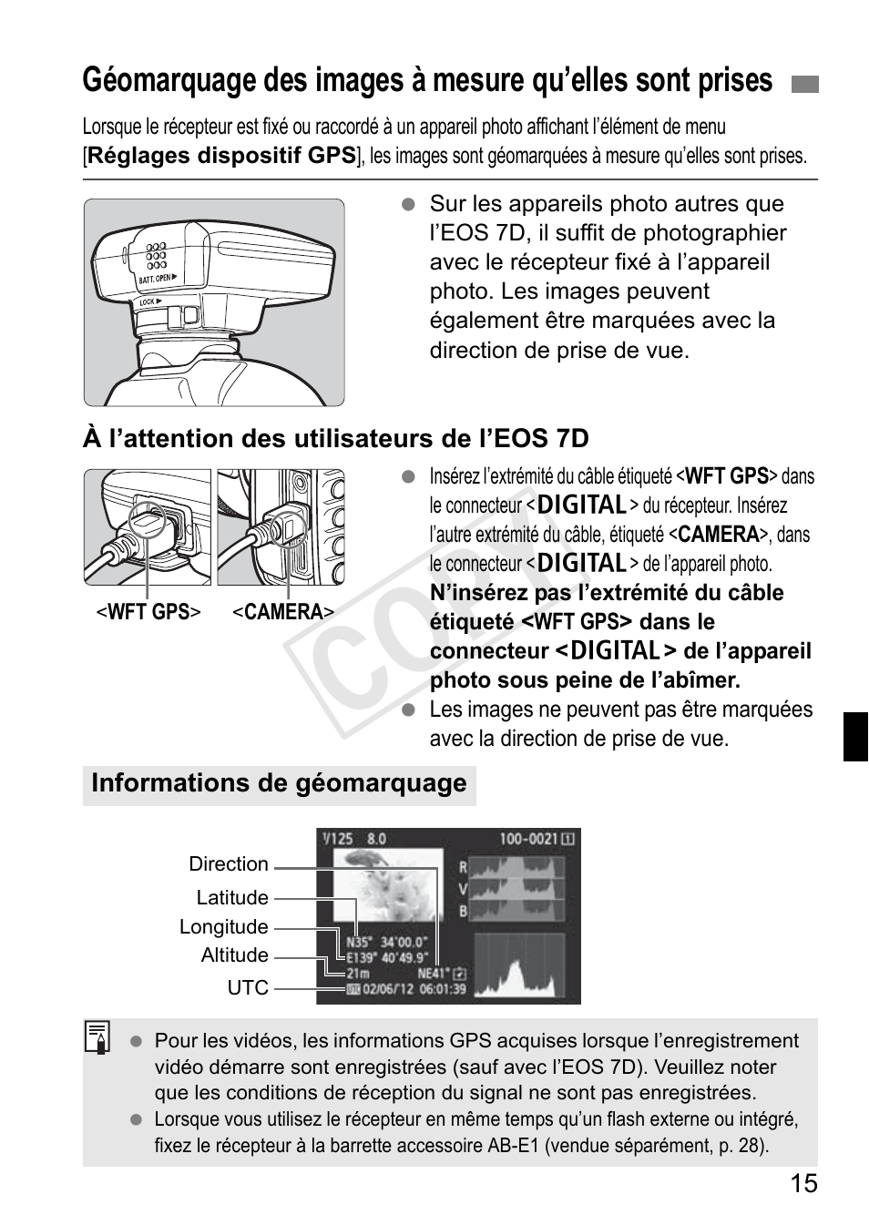 Cop y | Canon GPS RECEIVER GP-E2 User Manual | Page 81 / 292