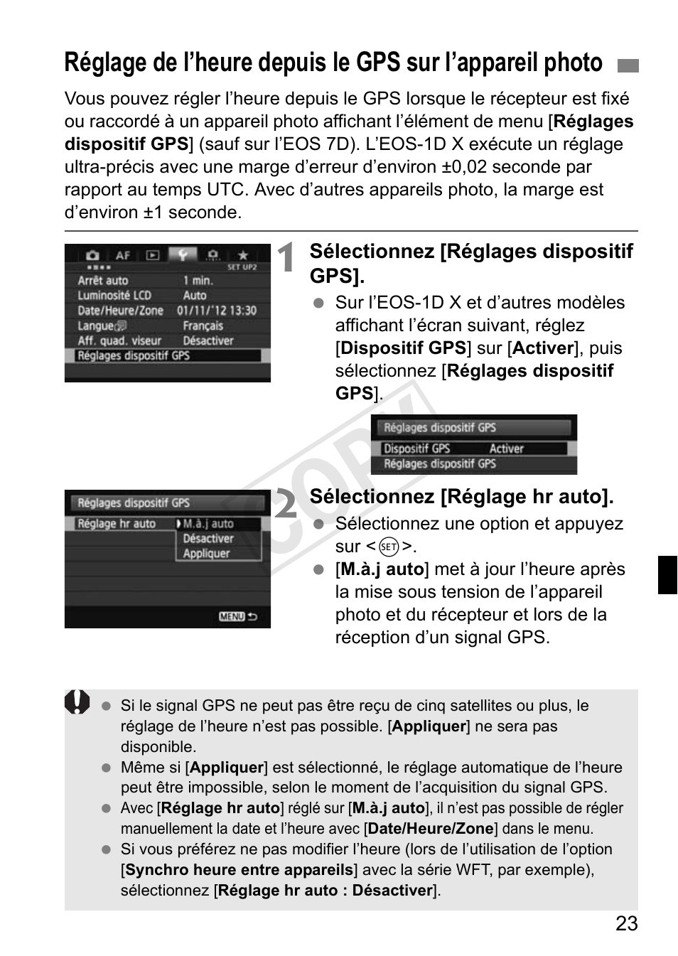 Cop y | Canon GPS RECEIVER GP-E2 User Manual | Page 89 / 292