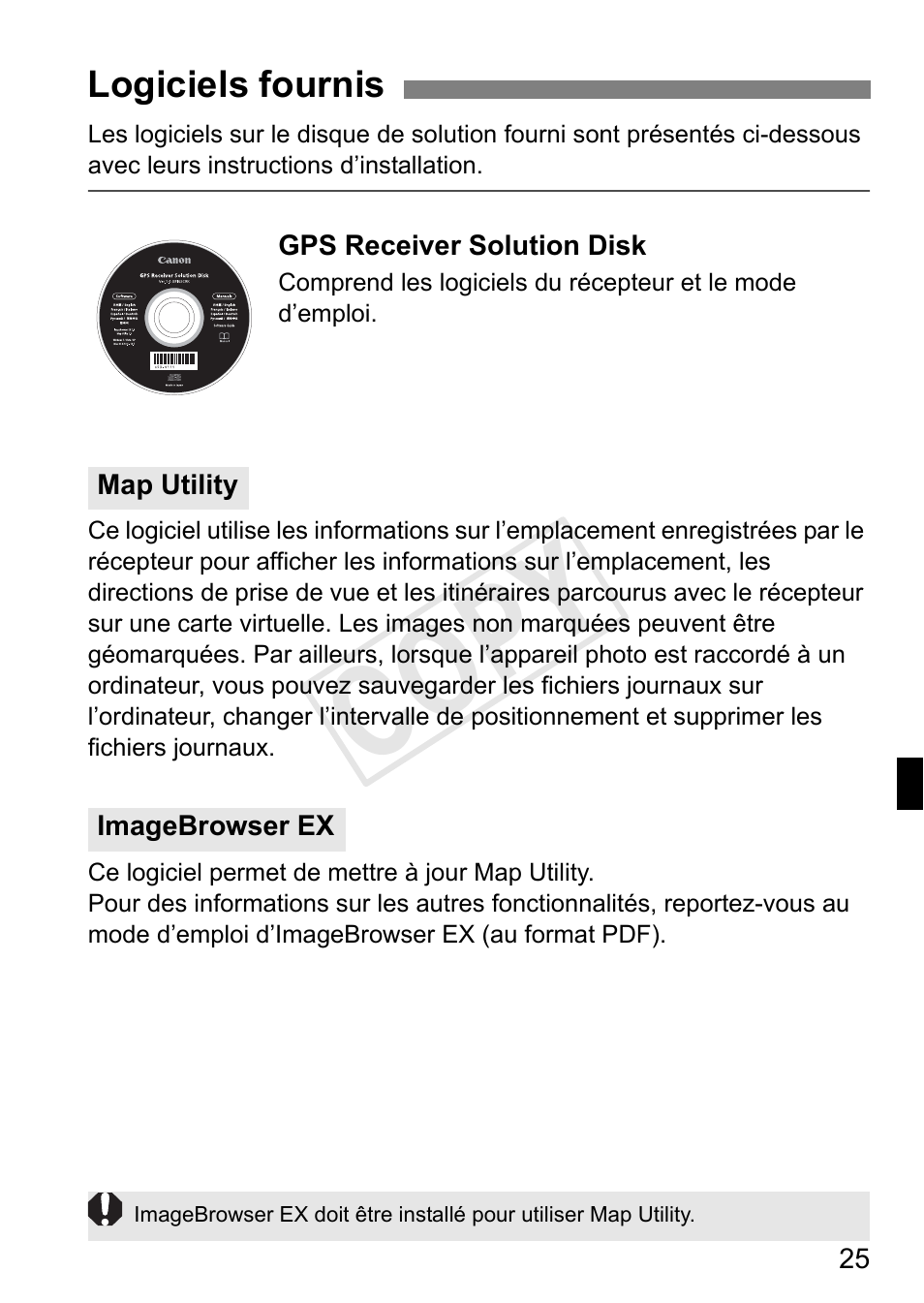 Cop y | Canon GPS RECEIVER GP-E2 User Manual | Page 91 / 292