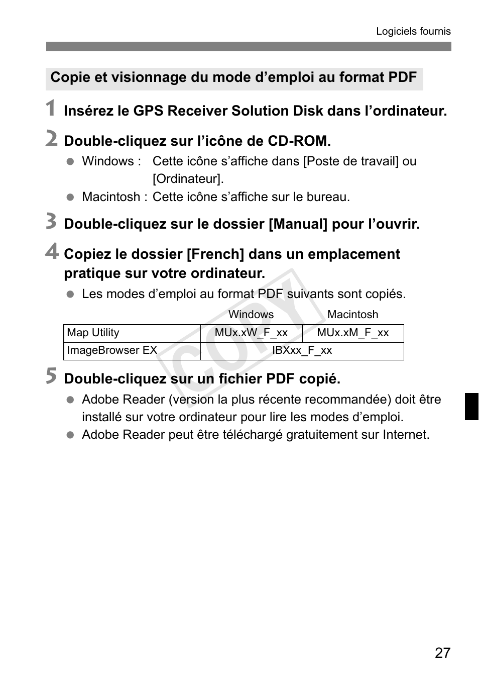 Cop y | Canon GPS RECEIVER GP-E2 User Manual | Page 93 / 292