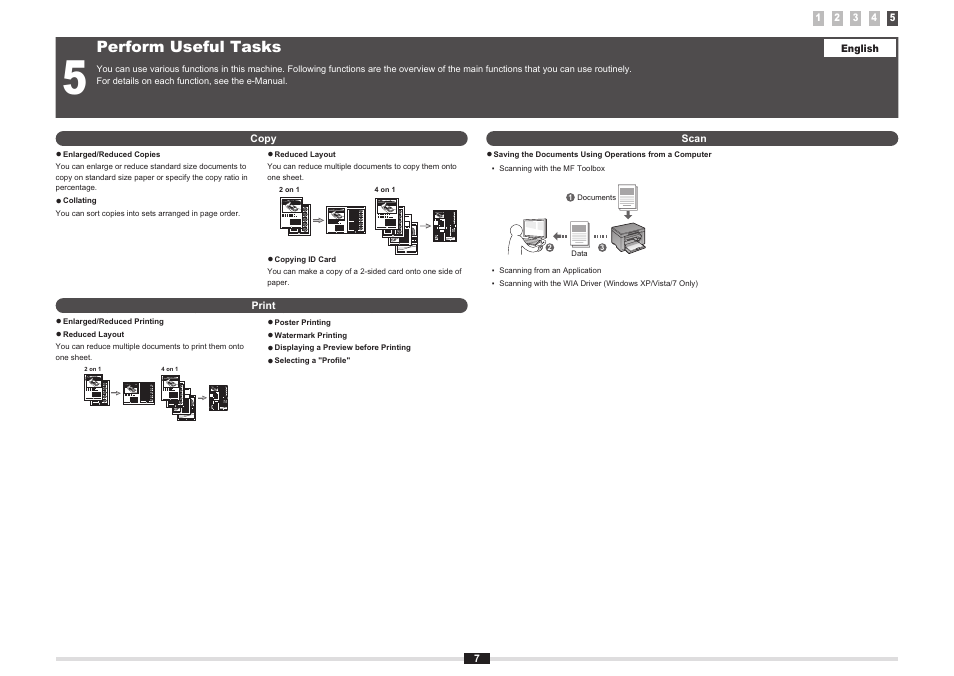 Perform useful tasks | Canon MF3010 User Manual | Page 14 / 248