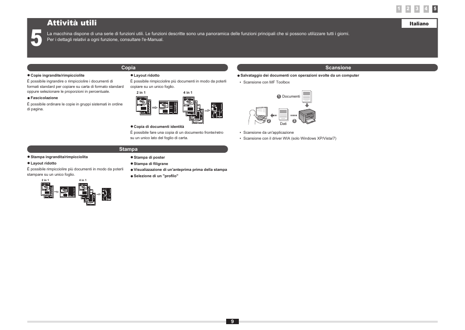 Attività utili | Canon MF3010 User Manual | Page 16 / 248