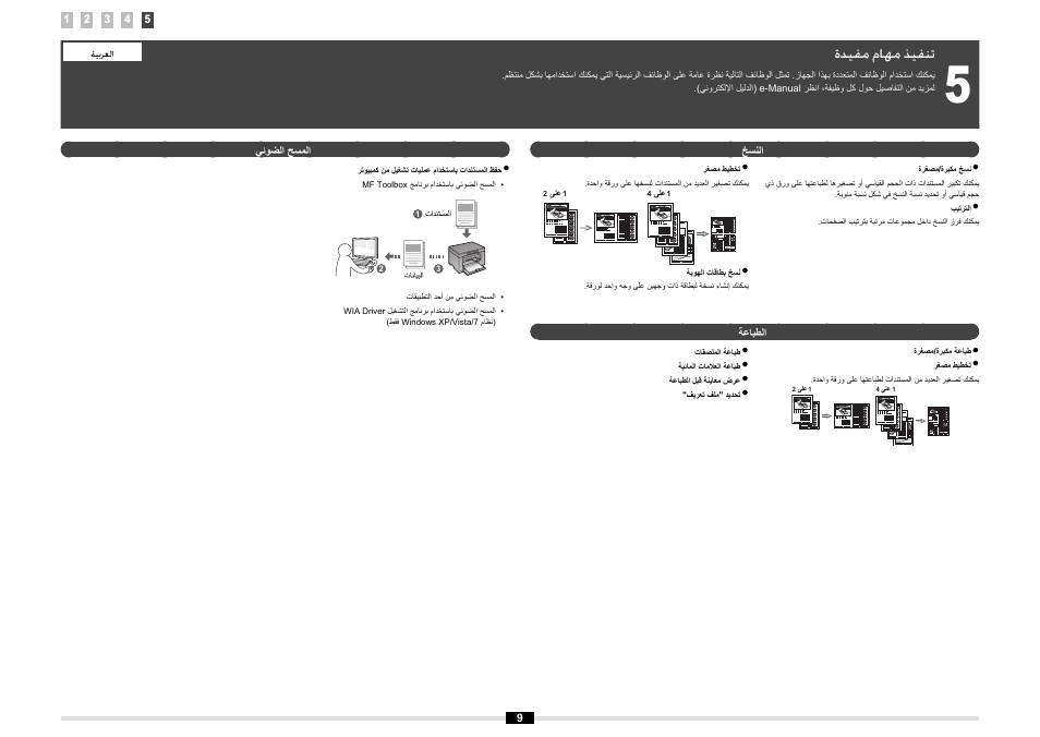 ﺓﺪﻴﻔﻣ ﻡﺎﻬﻣ ﺬﻴﻔﻨﺗ | Canon MF3010 User Manual | Page 46 / 248