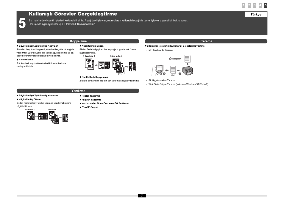 Kullanışlı görevler gerçekleştirme | Canon MF3010 User Manual | Page 54 / 248