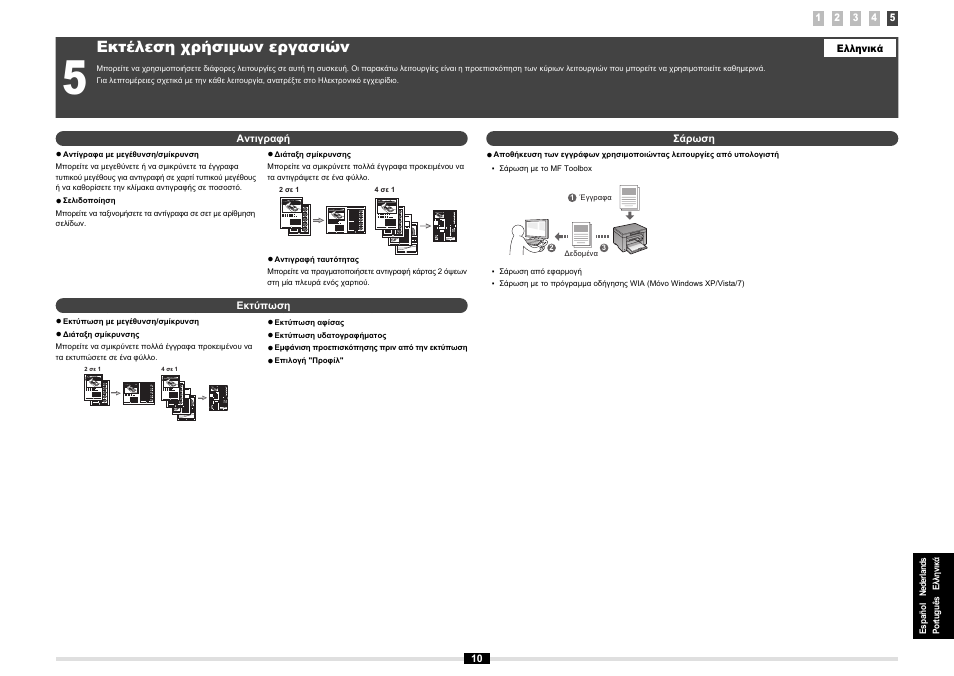 Εκτέλεση χρήσιμων εργασιών | Canon MF3010 User Manual | Page 77 / 248