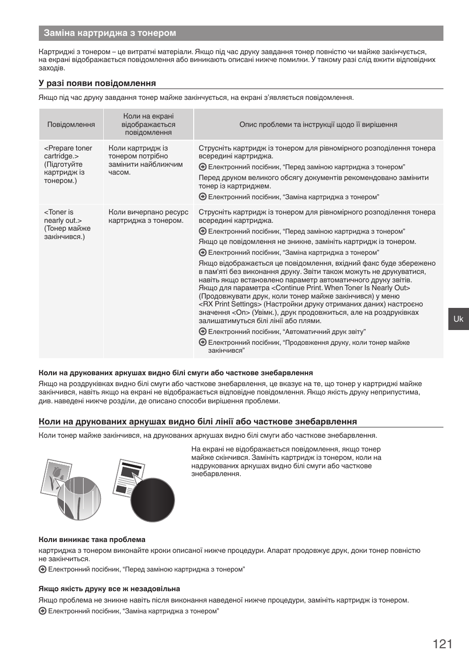 Заміна картриджа з тонером | Canon i-SENSYS FAX-L410 User Manual | Page 121 / 236