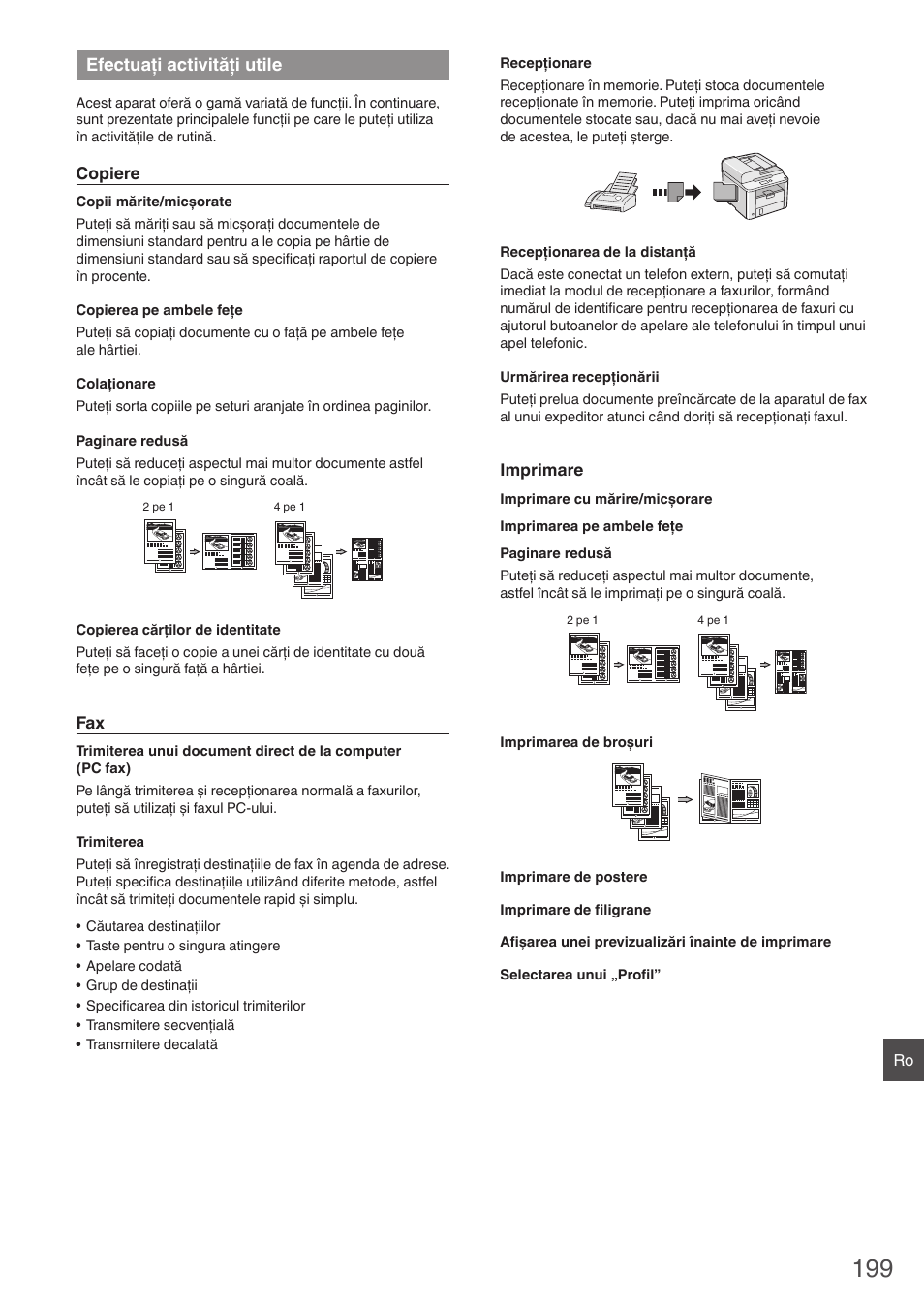 Efectuaţi activităţi utile | Canon i-SENSYS FAX-L410 User Manual | Page 199 / 236